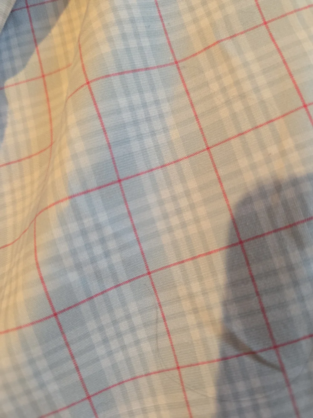 J. Crew Men's Light Blue and Pink Plaid Button-Down Shirt